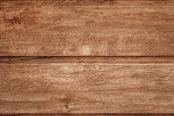 Fototapeta premium Close-up brown vintage natural wooden planks. Dark aged empty texture.
