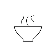 bowl icon vector soup sign dish vector healthy food
