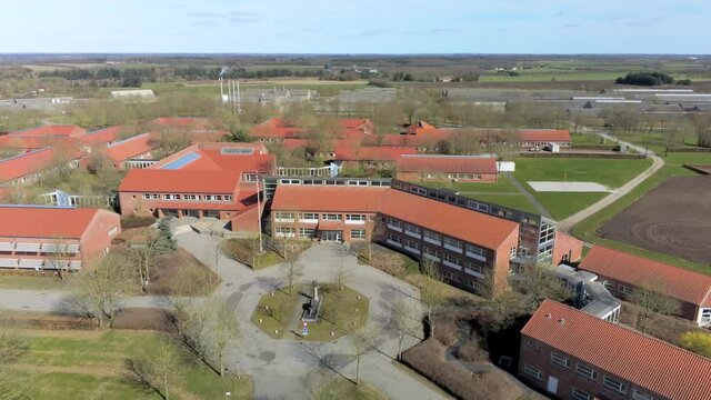 Aerial view of The Danish Centre For Food And Agriculture near Viborg
