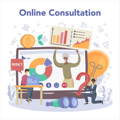 Financial analyst online service or platform. Financial management