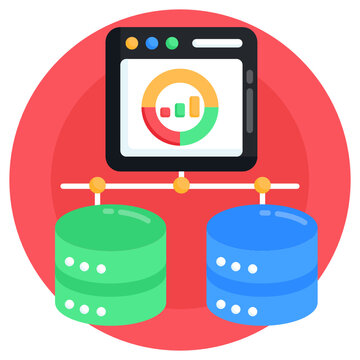 
Download this premium flat icon of web relational database 

