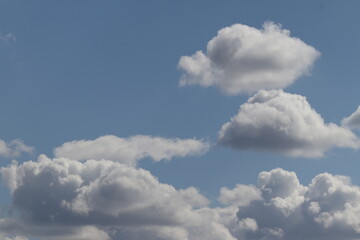 Fototapeta na wymiar There are clouds in the sky. The blue sky is covered with clouds. Cloudy. Clouds in the sky. 