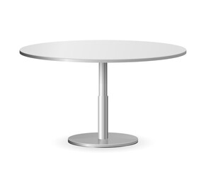 round table with metal leg