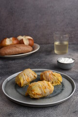 Cabbage rolls with minced meat