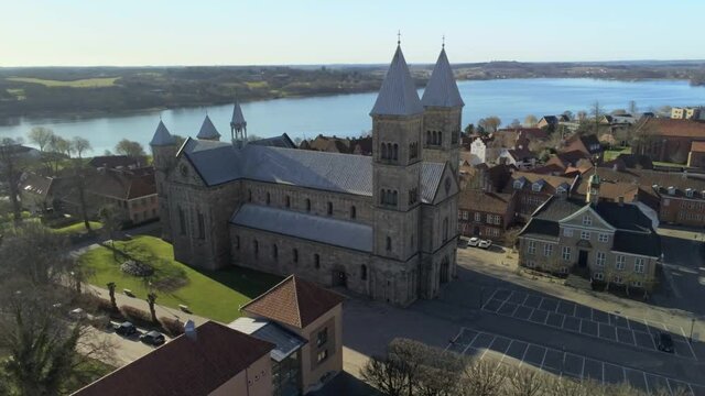 Drone Footage of Viborg Cathedral in Denmark