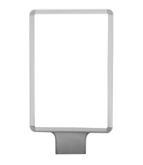 Blank advertising board isolated on white. Mockup for design