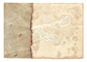 Old vintage rough texture retro paper with stains and scratches background