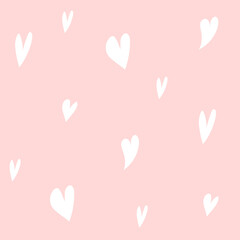seamless pattern with hearts. digital illustration. decor for valentine's day. Wallpaper for the children's room. Love is. For the design of wedding invitations. Clip art for scrapbooking. texture - 425535931