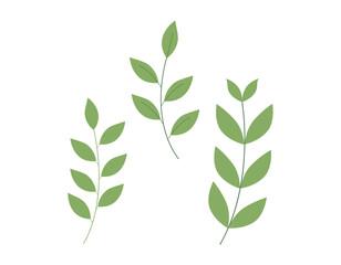 北欧風の草　ベクターイラスト　