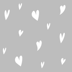 seamless pattern with hearts. digital illustration. decor for valentine's day. Wallpaper for the children's room. Love is. For the design of wedding invitations. Clip art for scrapbooking. texture