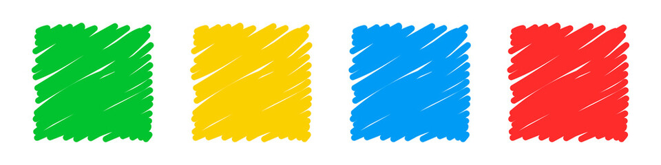 A set of textures for the background hand-drawn in different colors. For web design, mobile applications, interface, etc. Vector illustration