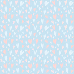 seamless pattern with hearts. digital illustration. decor for valentine's day. Wallpaper for the children's room. Love is. For the design of wedding invitations. Clip art for scrapbooking. texture