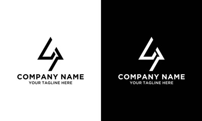 Initial letter lp logo template design simple