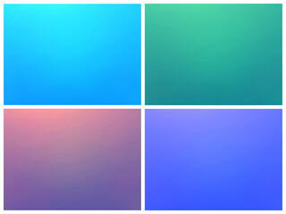 Color set blue, green, purple and pink gradient banner background.