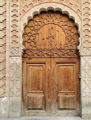 Fototapeta na wymiar detail of an old church or castle door