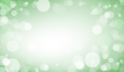 Bokeh green background defocused with copy space illustration