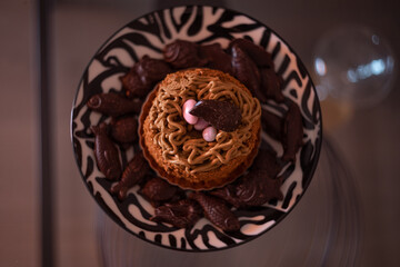 Nid de Pâques, easter dessert, traditional french