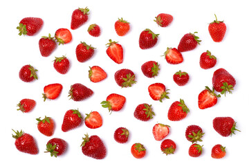 Studio shot of Fresh strawberry isolated on white background