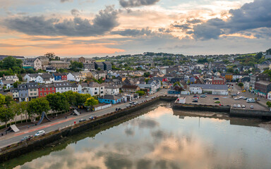 Kinsale Cork Ireland aerial amazing scenery view Irish landmark traditional town 