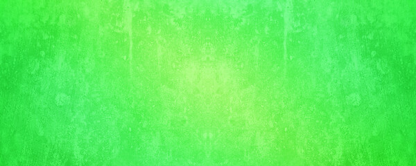 Fototapeta na wymiar Green background with grunge texture. Bright lime color abstract vintage banner