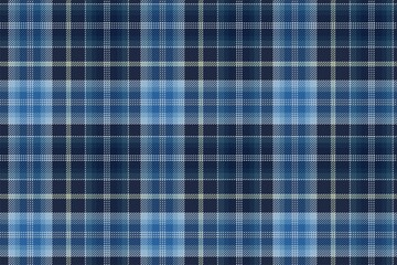dark and light blue checkered gingham seamless fabric texture with white threads for plaid, tablecloths, shirts, tartan, clothes, dresses, bedding, blankets - 425553173