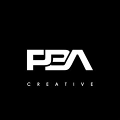 PBA Letter Initial Logo Design Template Vector Illustration