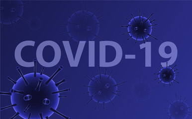 close-up of the covid-19 disease. Coronaviruses influenza background, viral disease epidemic. Image of flu COVID-19 virus cell. image of a coronavirus, COVID-19, Infectious disease