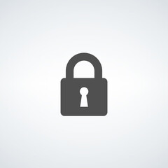 lock privacy protection icon. Stock Vector illustration isolated on white background.