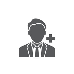 Doctor Consultation Icon. Flat Design. Isolated.