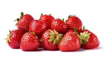 Fototapeta na wymiar Studio shot of Fresh strawberry isolated on white background