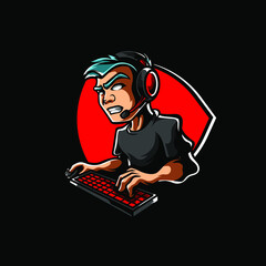 Streamer E Sport Mascot Logo