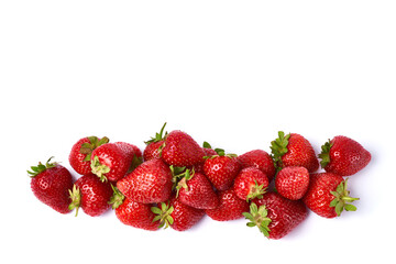 Studio shot of Fresh strawberry isolated on white background