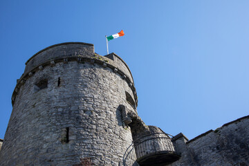 Tower of King John's Castle in Limerick, Ireland