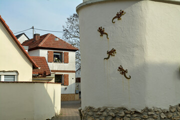 gasse im historischen ortskern von westhofen