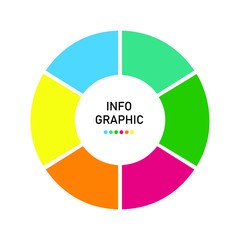 Blank color infographic vector design