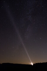 Sterne mit Drohnenlicht