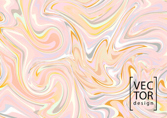 Vector liquid abstract marble painting background. Colorful fluid backdrop. EPS 10. - 425561958