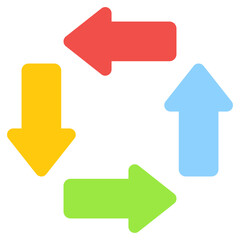 Editable design vector of square arrows