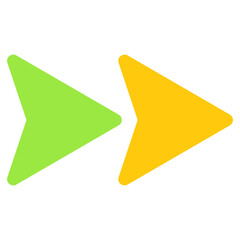 Modern style icon of forward arrow