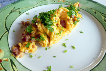Rührei mit Speck