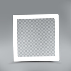 square photo frame mockup template