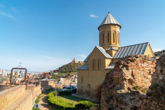 Saint Nicholas church in Narikala fortress in Tbilisi