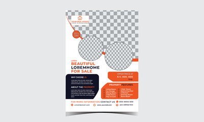 real estate flyer design template for your business or service
