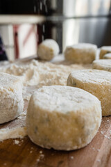 homemade potato patties with cheese