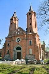 Fototapeta na wymiar Cathedral, Basilica, Plock, Poland, church, religion,