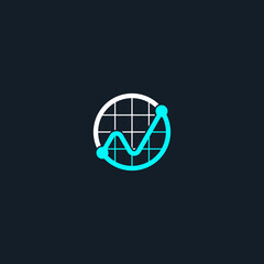circle chart logo icon abstract