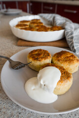 homemade potato patties with cheese