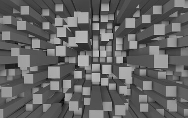 3-3D renderings shape of cubic