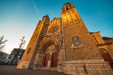 Gothic Chrurch in Centre of Maastricht with beautiful minarets