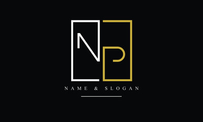 PN, NP, P, N abstract letters logo monogram © Nadia